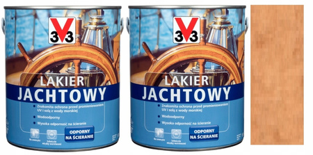 LAKIER JACHTOWY DO ELEMNTÓW DREWNIANYCH BURSZTYN 2,5L V33