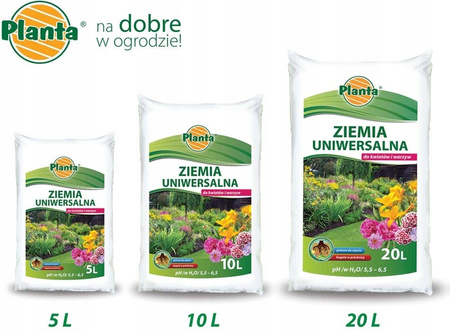 Ziemia uniwersalna do kwiatów i warzyw PLANTA 10L ph 5,5-6,5