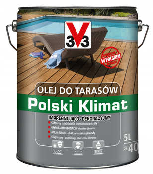 OLEJ DO TARASOW V33 na Polski Klimat Dąb 5L