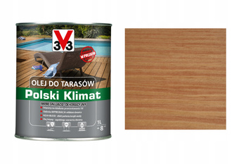 OLEJ DO TARASOW V33 na Polski Klimat Teak 1L