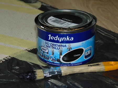 JEDYNKA Drewno i Metal Emalia Alkidowa Połysk SZARY JAS. 0,9L