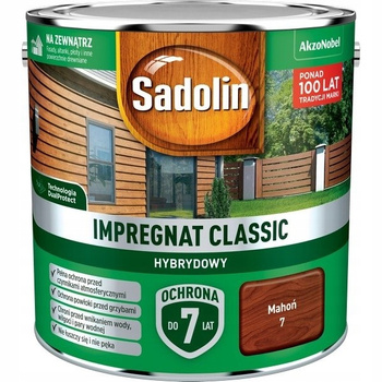 Impregnat drewna Sadolin Hybrydowy Mahoń 2,5L