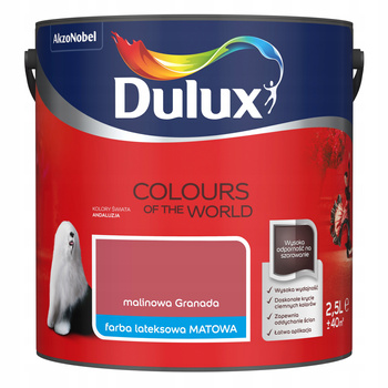 DULUX Farba lateksowa KŚ Malinowa Granada 2,5L
