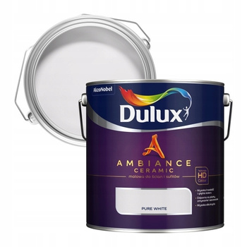 Dulux Ambiance Ceramic Pure White 2,5L - farba ceramiczna do ścian i sufitów