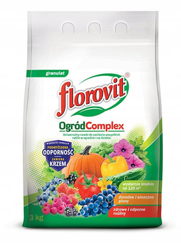 FLOROVIT NAWÓZ UNIWERSALNY OGRÓD COMPLEX 3KG KOMPLEKSOWA PIELĘGNACJA