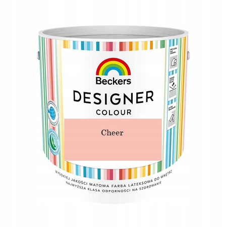 Farba lateksowa odporna Beckers Designer MAT COLOUR CHEER 2,5L