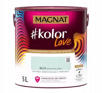 Magnat #kolorLove Delikatna Mięta KL23 5L - Lateksowa Do Twojego Wnętrza!