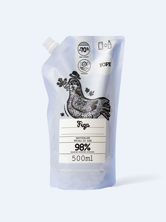 YOPE Mydło do rąk refill Figa ZAPAS 500 ml