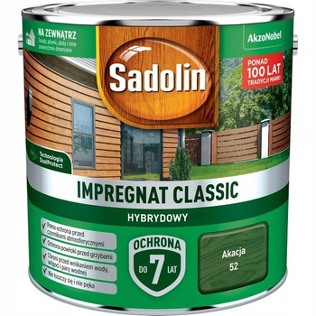 Impregnat Sadolin Classic Hybrydowy Akacja 2,5L