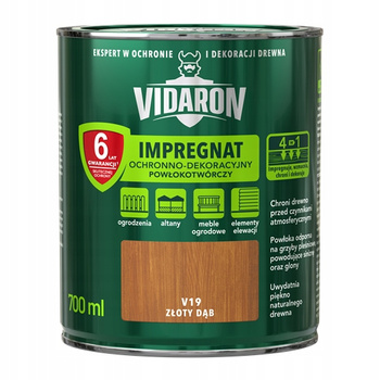 Impregnat do drewna Vidaron złoty dąb V19 0,7L