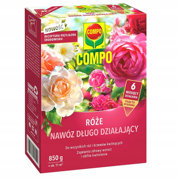 Nawóz do Róż Długodziałający 850g - Długotrwałe Efekty Pięknych Róż! Compo