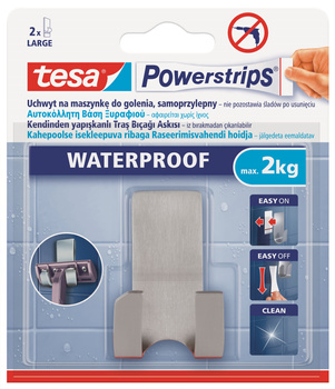 TESA Powerstrips Haczyk Samoprzylepny Wodoodporny 2kg - Idealny na maszynki