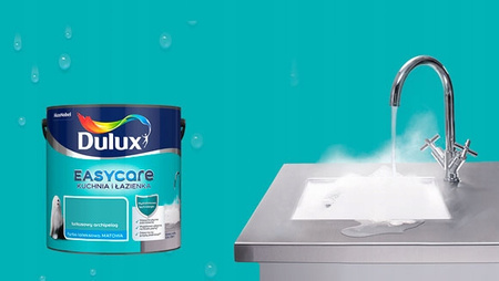 DULUX EASYCARE Kuch.&Łaz. Biała Biel Mat 2,5L