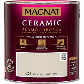 Farba ceramiczna do ścian Magnat Ceramic KREMOWY JASPIS C63 2,5L