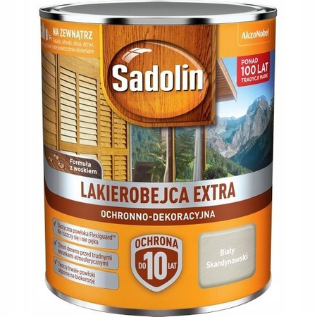 Lakierobejca Sadolin do drewna Biała 0,75L