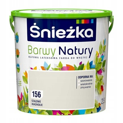 Farba Lateksowa Ścienna Śnieżka BarwyNaturyT stalowe magnolie 156 poj. 2,5L