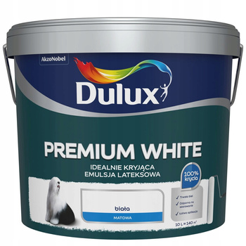 Farba lateksowa Biała DULUX Premium White 10L