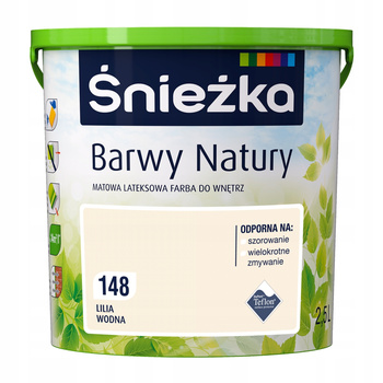 Farba Lateksowa Ścienna Śnieżka BarwyNaturyT lilia wodna 148 poj. 2,5L