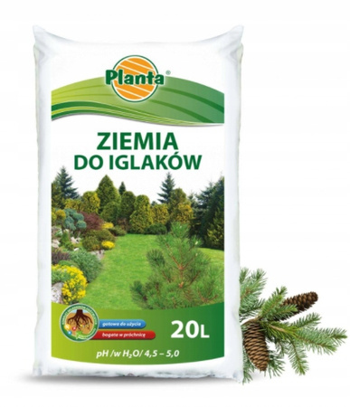 Ziemia do iglaków 20L ph 4,0-5,0 Planta