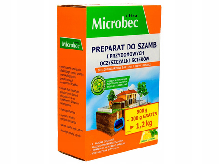 BROS MICROBEC ULTRA 900+300 GRAM PREPARAT DO SZAMB CYTRYNOWY 1,2 kg