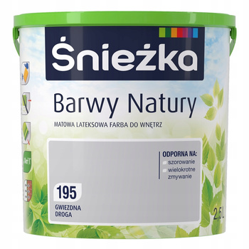 Farba Lateksowa Ścienna Śnieżka BarwyNaturyT gwiezdna droga 195 poj. 2,5L