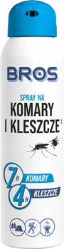 Bros Rozpylacz, aerozol przeciwko kleszczom, komarom 90 ml