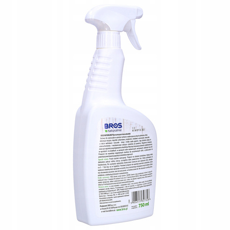 BROS NATURALNY PŁYN PREPARAT SPRAY ŚRODEK NA MSZYCE PRZĘDZIORKI LARWY 750ML