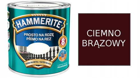 HAMMERITE na rdzę Półmat Ciemnobrązowy 2,5L