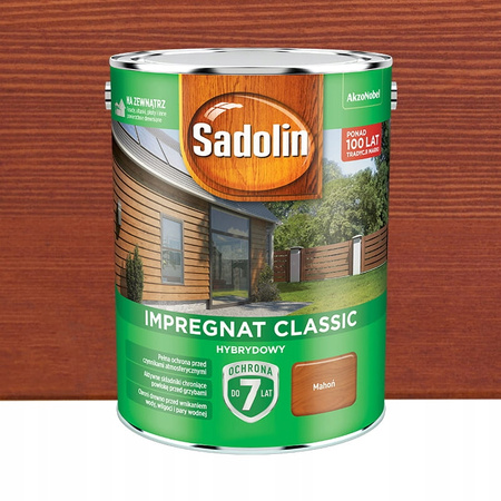 Impregnat drewna Sadolin Hybrydowy Mahoń 0,75L