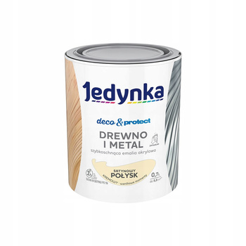Jedynka do mebli Deco&Protect Drewno i Metal Satynowy Połysk Kremowy 0,7L