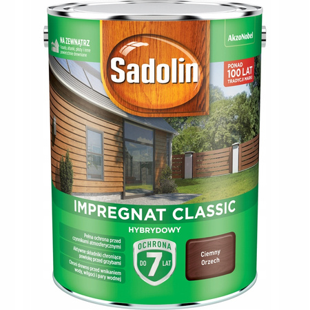 Impregnat Sadolin Hybrydowy Ciemny Orzech 0,75L