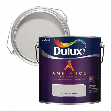 Dulux Ambiance Ceramic Standard Sepia 2,5L - farba ceramiczna do ścian i sufitów