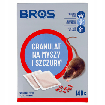 Bros Trucizna, trutka przeciwko myszom i szczurom 140 g