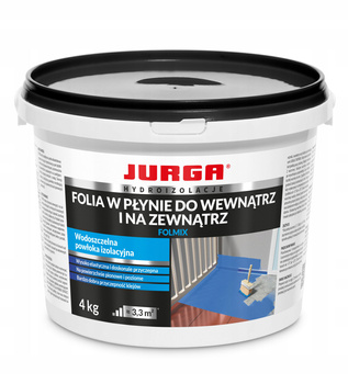 Folia w Płynie pod Płytki Ceramiczne Hydroizolacja Łazienki 4 kg JURGA