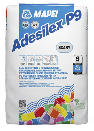 Mapei Adesilex P9 Fiber Plus - klej uniwersalny do płytek szary 25 kg