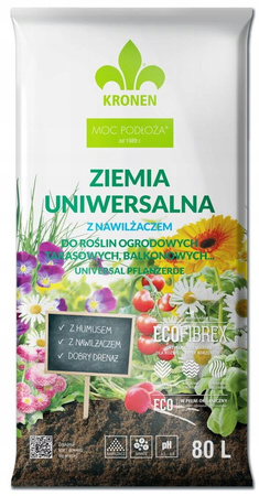 KOREN Ziemia Uniwersalna z nawilżaczem i ECOFIBREX 80 L