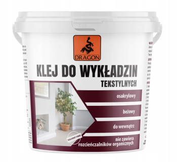 DRAGON KLEJ DO WYKŁADZIN TEKSTYLNNYCH PODŁOGOWYCH 1KG OSAKRYLOWY