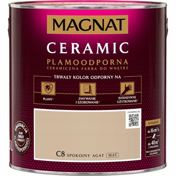 Farba ceramiczna do ścian Magnat Ceramic SPOKOJNY AGAT C8 2,5L