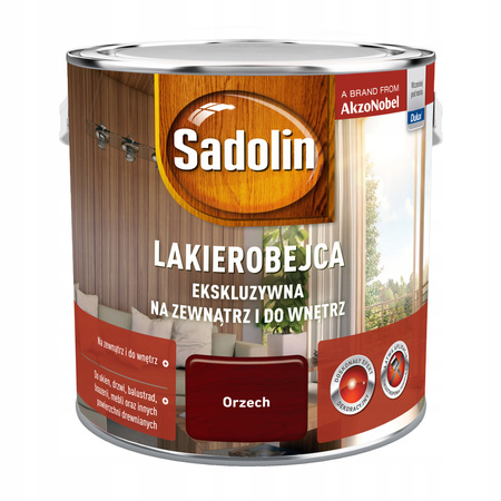 Lakierobejca ekskluzywna orzech 2,5l Sadolin