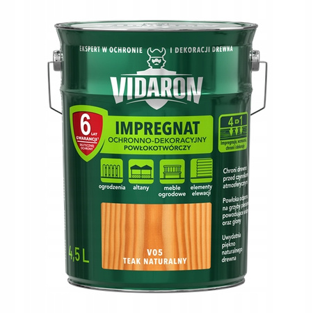 Impregnat do drewna Vidaron teak natur. V05 4,5L