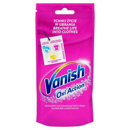 Vanish Oxi Action Pink 100ml - Odplamiacz w Płynie do Tkanin Kolorowych