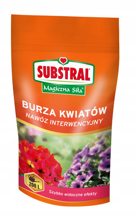 Nawóz Interwencyjny Do Pelargoni i Surfinii Burza Kwiatów 200g Substral