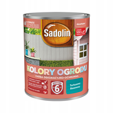 Farba do drewna Sadolin Ogród Turkusowy Base0,7