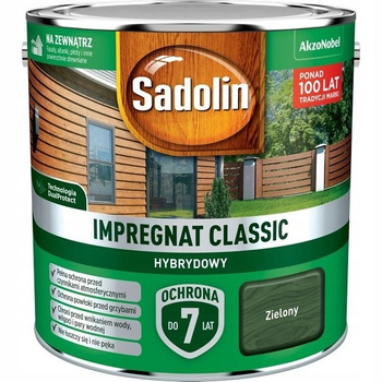 Impregnat drewna Sadolin Hybrydowy Zielony 2,5L