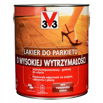 LAKIER DO PARKIETÓW SCHODÓW DREWNIANYH JEDWABNY 2,5L V33