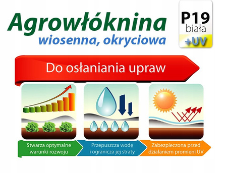 Planta Agrowłóknina okryciowa (zimowo-wiosenna) biała 1,6x10m 19g/m2