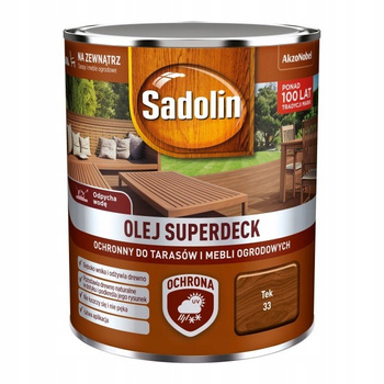 Olej do drewna SADOLIN SUPERDECK Tek 33 poj.0,75L