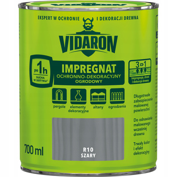 Vidaron Impregnat Ochronno Dekoracyjny Ogrodowy 700 ml R10 szary 0,7L