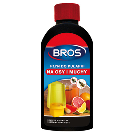 BROS PŁYN DO PUŁAPKI NA OSY I MUCHY 200ml - Skuteczny w działaniu