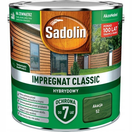 Impregnat Sadolin Classic Hybrydowy Akacja 2,5L